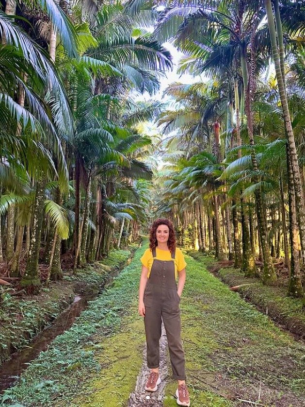 Bastidores de gravação na TV com Michelly Correa